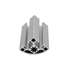 Black Anodized T-slotted Extrusion Hollow Curtain Wall Supplier Aluminium Alloy Profile With Anodizing