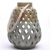 Unique hand engrave garden used candle holders ceramic lantern with glazed