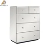 high end glass chest of drawers for makeup