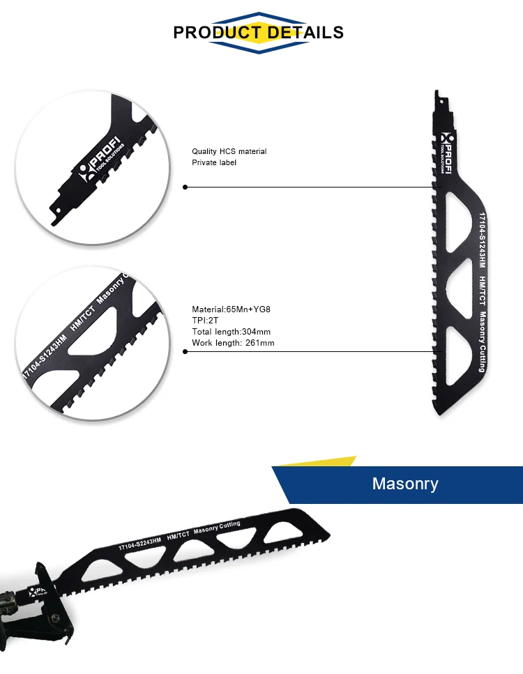 Black Reciprocating Downcut Wood Jig Skill Saw Masonry Blades Buy Reciprocating Saw Blades