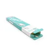 Small Rectangle Custom Size Clear Rigid Folding Data USB Cable Flash Drive Paper Packing Box With Handle