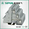 UK2.5 SQMM frame type three layer terminal block