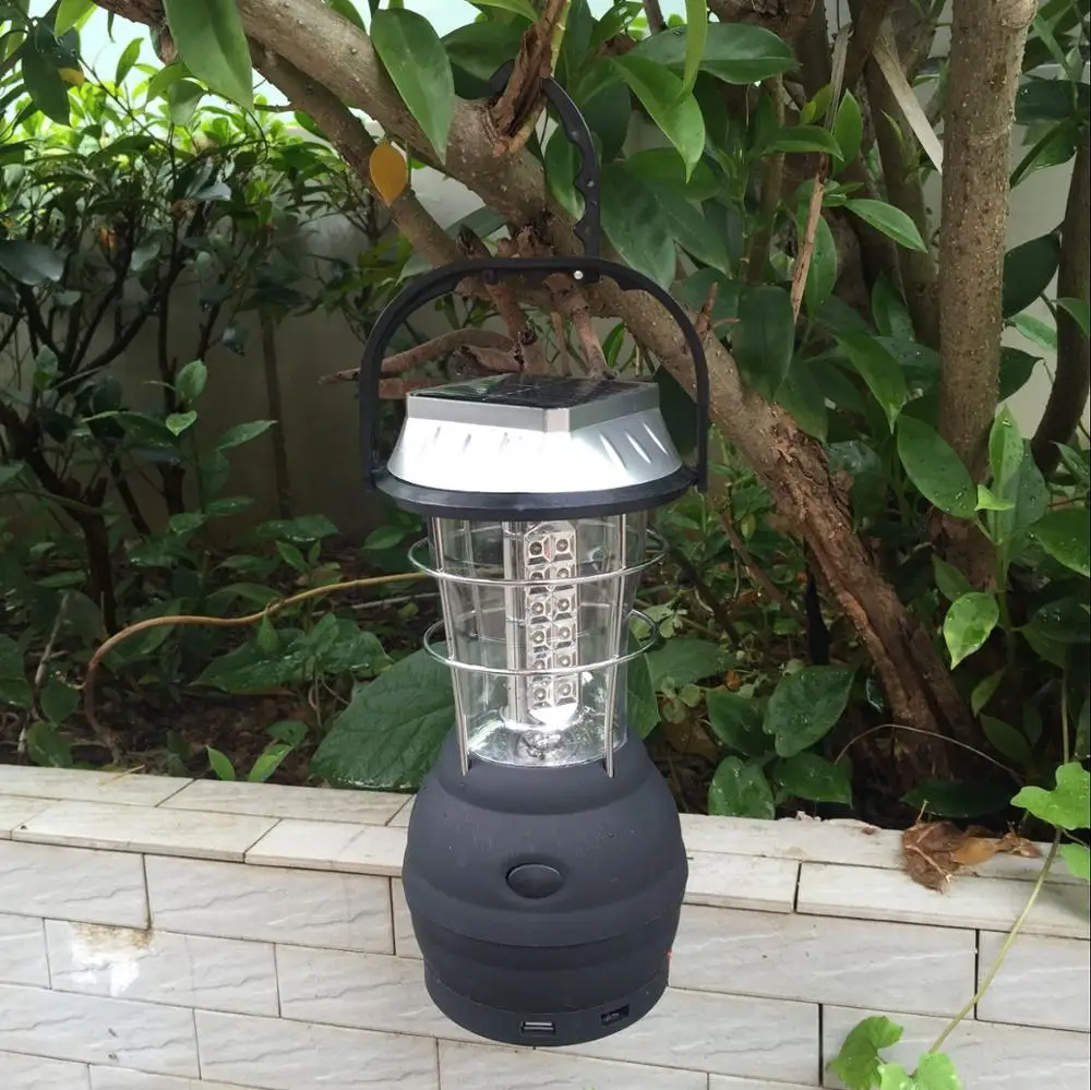 36leds Rechargeable Solar Panels Hand Crank Hurricane Lamps And Lanterns