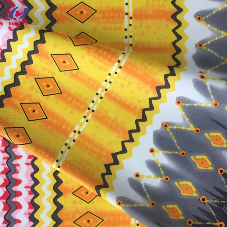 Chlorine Resistant Polyester Spandex Stretch African Print Swimwear
