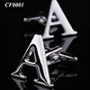 Wholesale Innitial Letter A Shape Cufflinks Wedding Party Mens Accessories Restrained Elegance Capital Bulk Alphabet Cuff Links