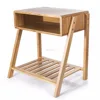 Natural bamboo modern wood nightstand bedsides