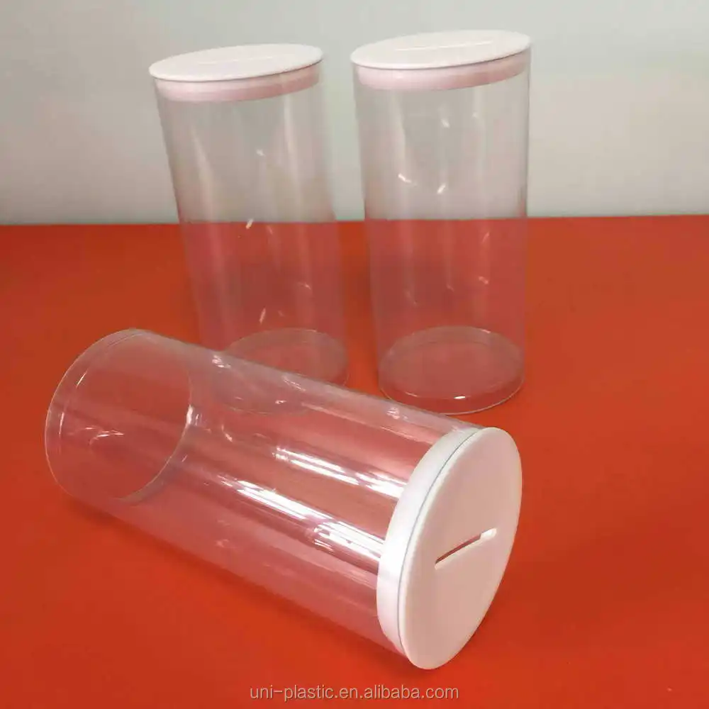 Plastic Donation Container And Clear Plastic Tubes Buy Large Clear