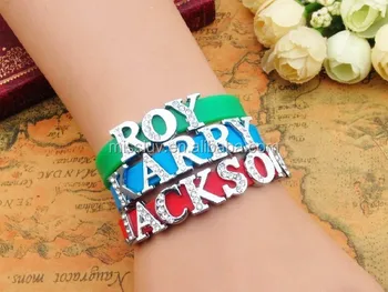 Slide Name Letter Charm Silicone Band Bracelets Slide Name Letter Charm Silicone Band Bracelets Jewelry