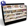 Wholesale makeup store display stand lipstick display stand wooden cosmetic store shelf display furniture