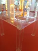 2016 arcylic wedding table for bride and groom decoration /wedding cake table