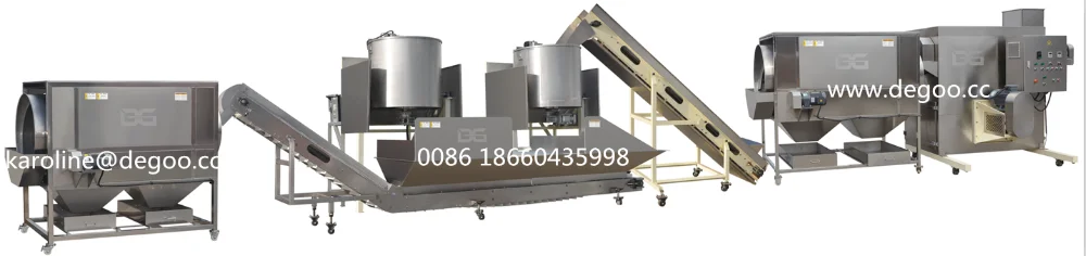 Bigger Capacity Popcorn Production Line with logo