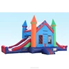 HI CE cheap commercial inflatable castle bounce house with two slides for boys