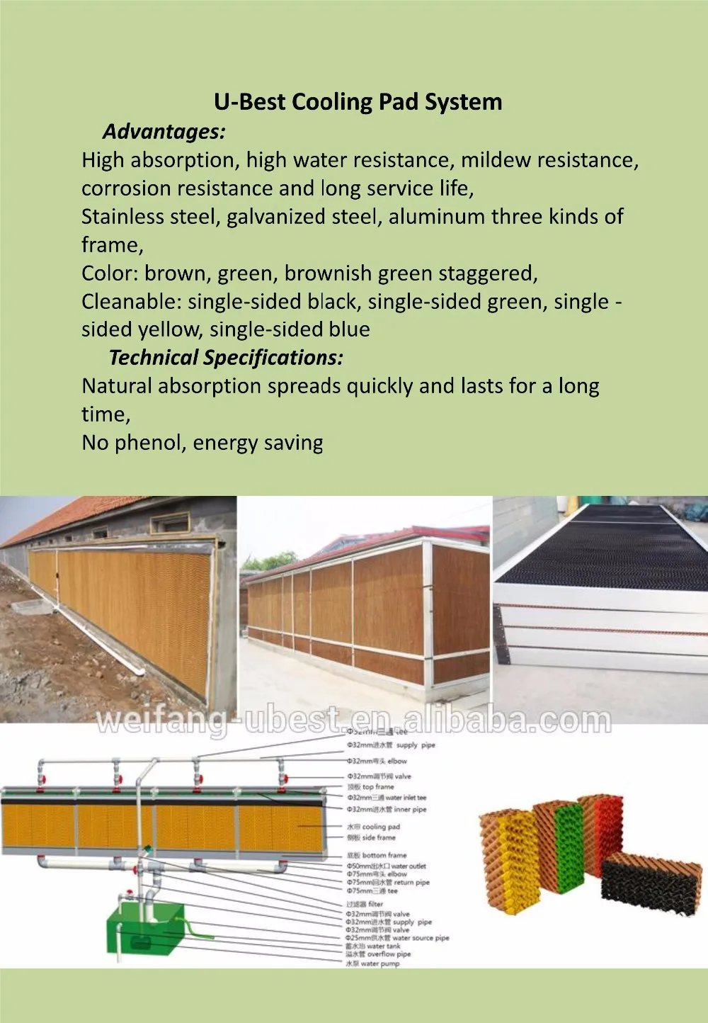 Ubest Poultry Climate Environment Control System For Poultry Farming