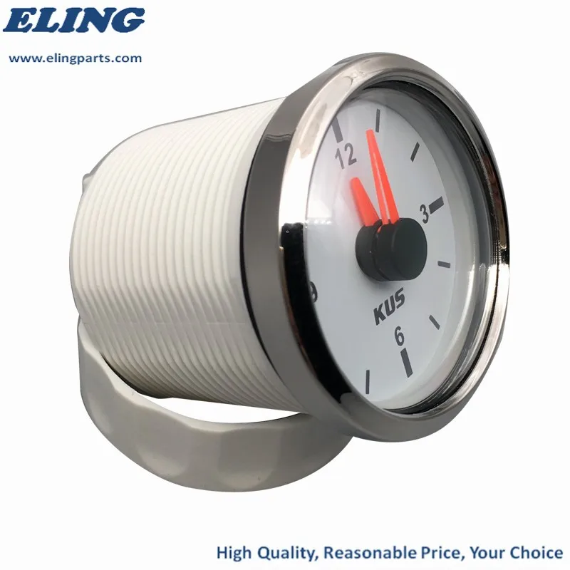 Kus White 52mm Car Boat Truck Clock Meter Gauge 12hour Format Buy