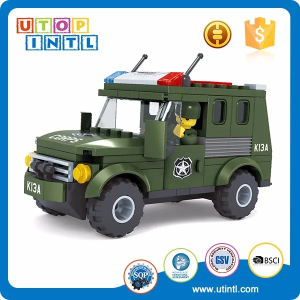 Newest DIY army base ABS plastic toys military series building block