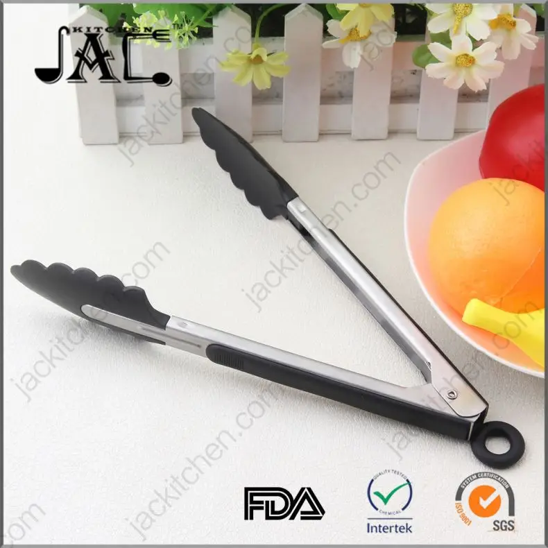 Professional Stainless Steel Wooden Tongs