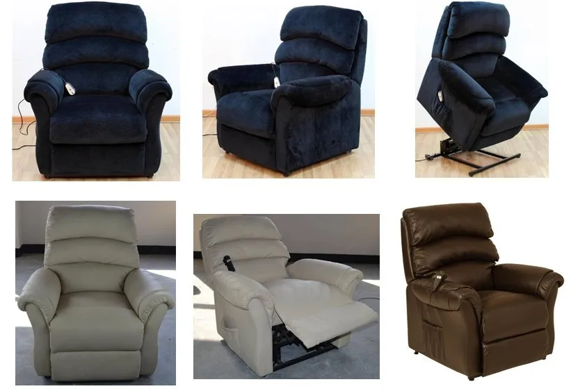 Functional Electric Leather Okin Recliner Lift Chair Sofa With Dual