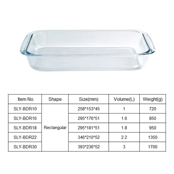 High Borosilicate Glass Baking Dish/glass Baking Tray Kitchenware Buy