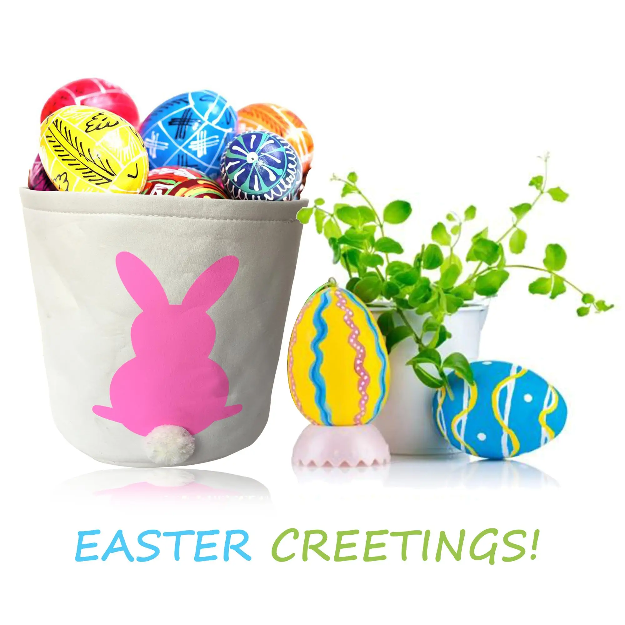 2019 New Factory Wholesale Easter Decorations Cotton Tail Bunny Rabbit