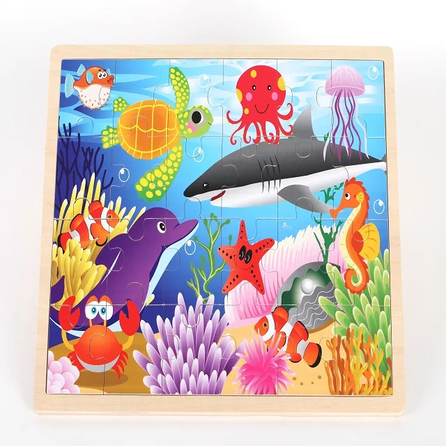 Marine Animals Or Fish Jigsaw Puzzle Game Toy For Children - Buy Jigsaw ...