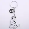 Customized Logo Latest Design Fashion Accessories PET Key Chain Dalmatian Dog Shaped Key Chains