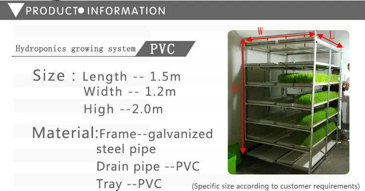 hydroponic fodder trays microgreen tray hydroponic equipment /hydroponic system