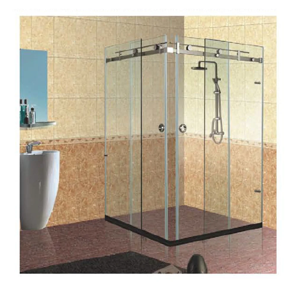90 Degree Frameless Sliding Shower Hardware Enclosures For Right