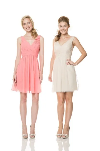 Short Peach Chiffon Dress Find Get Quotations Custom Made Y Spaghetti Strap Open Back Short Peach Colored Chiffon Bridesmaid Dress Knee Length