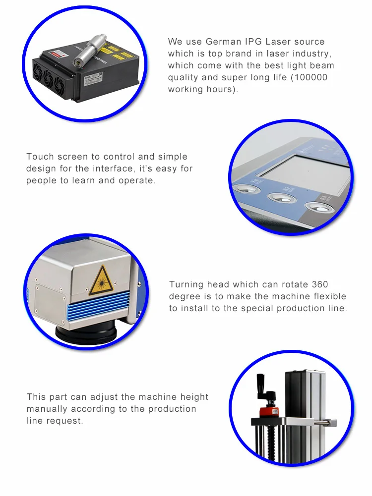 50w fiber laser marking machine for stainless steel