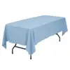 Wholesale Polyester Solid Table cloth for Wedding Restaurant Party Rectangle/Oblong/Oval Table