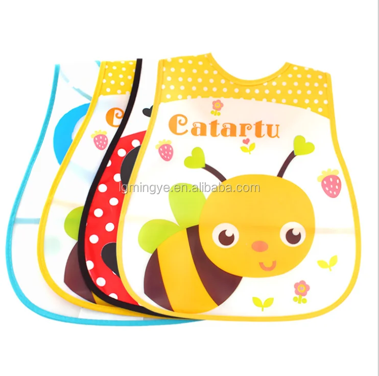 New Style Waterproof Plastic Peva Baby Bibs Buy New Style Waterproof