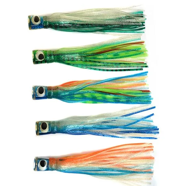 20 NEW Soft Trolling Big Game Skirt Lure Lures Bait 5/"