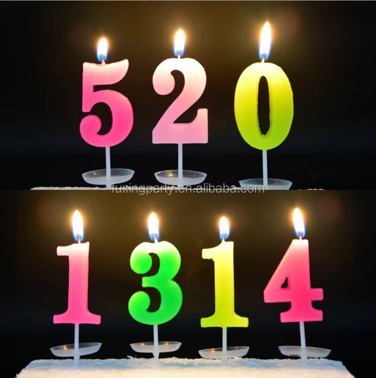Fuxing Beautiful Birthday Candles,Unique Birthday Number Digital