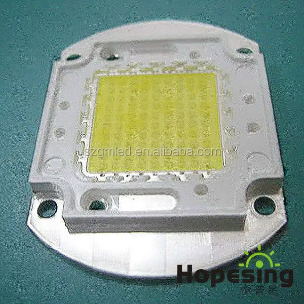 High luminous 100w led chip 110-120lm/w CRI80 CE FCC RoHS 100 watt led with 3 years warranty
