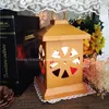 christmas lantern tower metal candle lantern candle holder