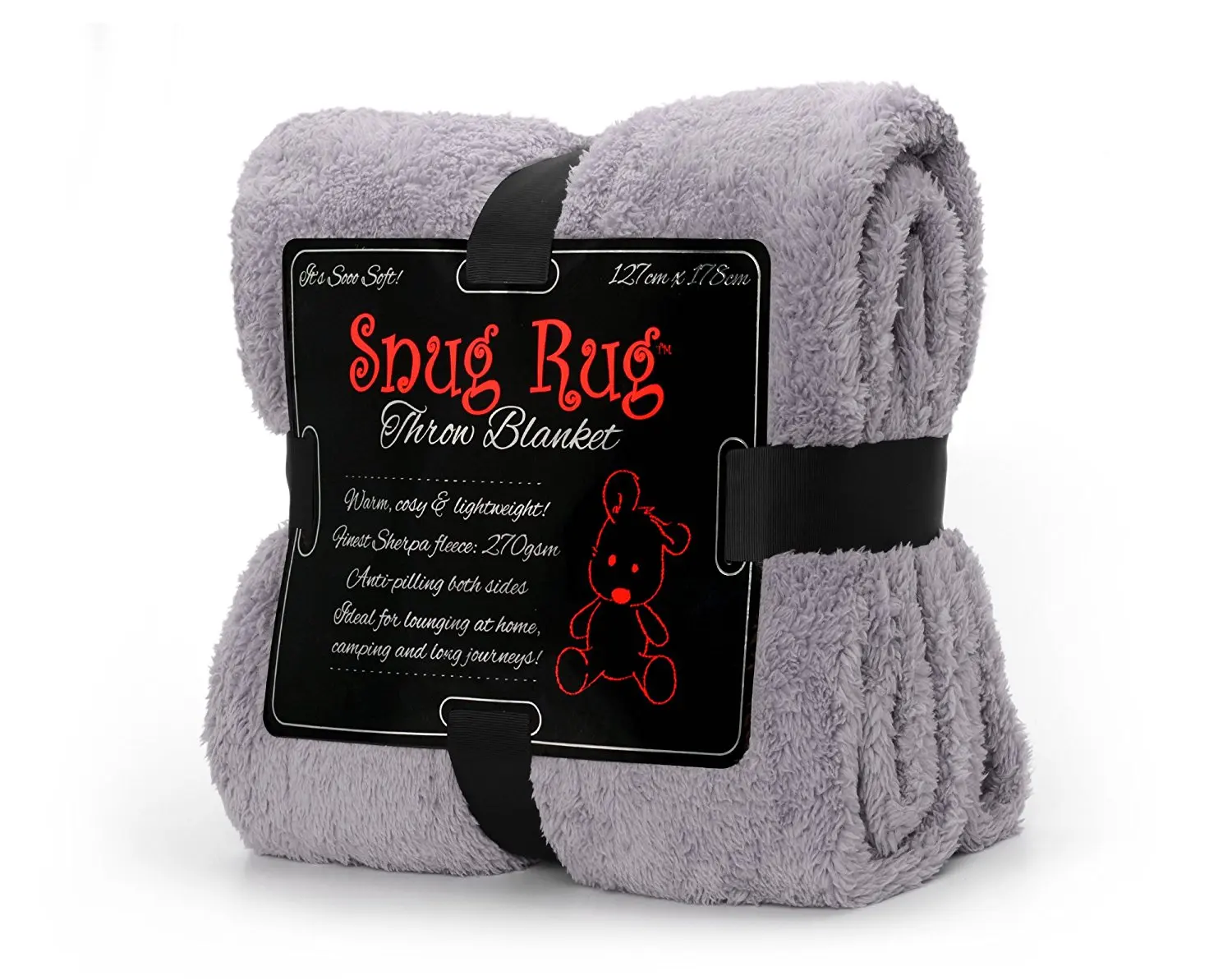 Grey Fleece Snug Rug Throw Blanket Anna /& Elsa FROZEN DISNEY