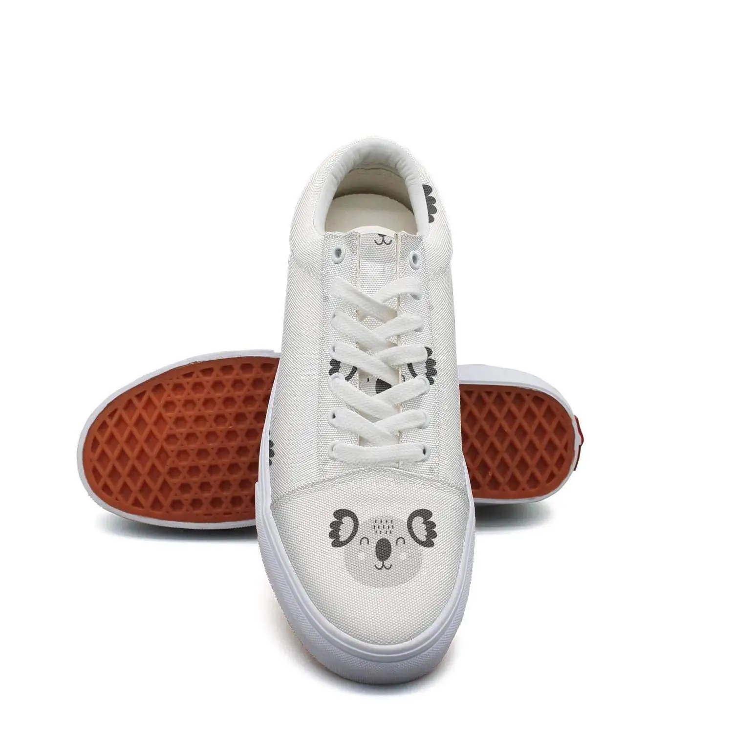 SEERTED Ornamental Bird Feather Canvas Slip On Shoes For Women