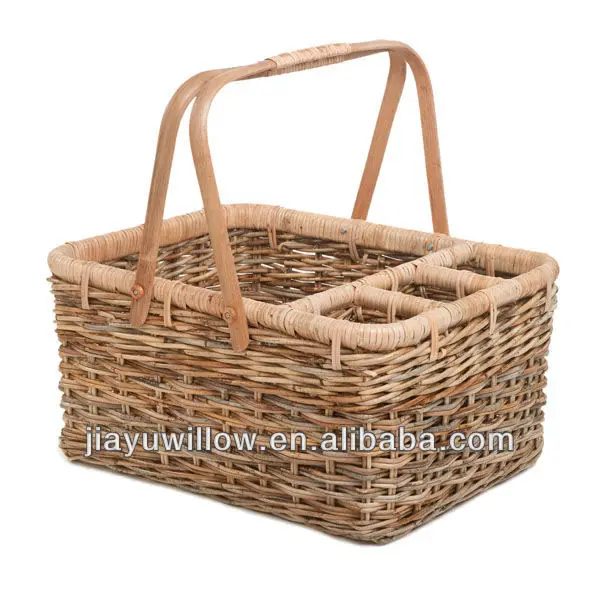 Cheap Wicker 4 Bottles Wine Holder Basket Wholesale Buy Wicker Wine