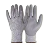 Superior Quality Leather Working Level 5 Cut Resistant PU Coated HPPE Safety Equipment Work Glove