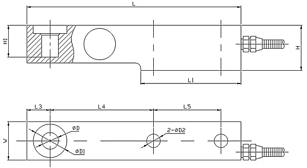 Low cost cantilever beam 60 ton load cell 50kg 300kg 500kg