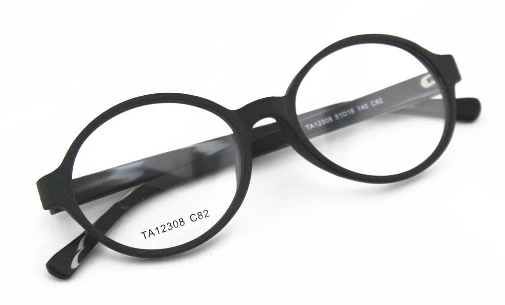 Vintage Round Eyeglasses Frame Retro Optical Frames Brushed Acetate