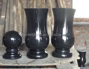 Black Stone Granite Flower Vases For Graves Buy Granite Flower