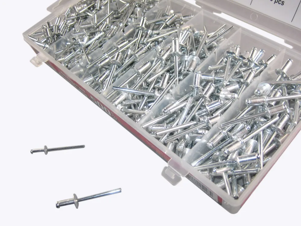 500 Pc Car Body Aluminum Fasteners Trim Moulding Clip Rivets Kit Buy