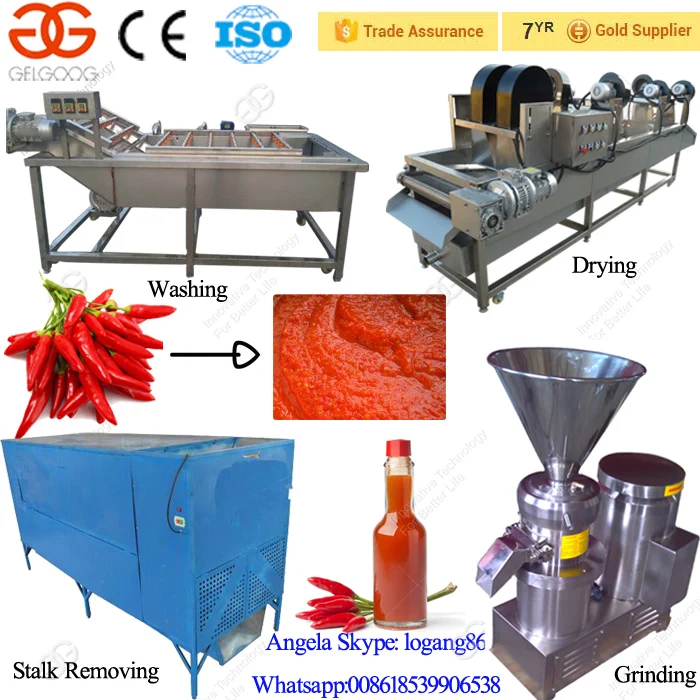 Stainless Steel Hot Chili Sauce Processing Machine Pepper Sauce Making