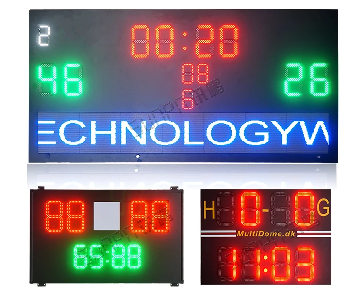 LED Portable Basketball Scoreboard Maker Wireless Electron Basketball Scoreboard