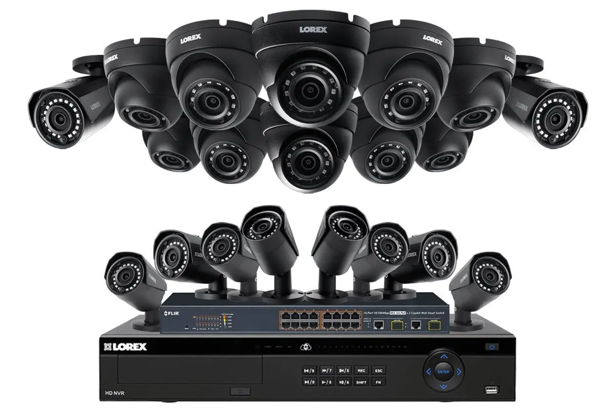 Get Quotations · Lorex 32 Channel 4K 4MP Security System NR9326 6TB HDD 20 Camera system with 10 4MP