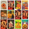 Custom Pumpkin Happy Halloween Fall Garden Flag