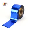 Aluminum foil embossed custom grain logo candy packaging automatic packaging film and metal effect packaging