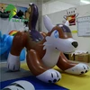 Hongyi New Design Brown Inflatable Wolf Model Lovely Inflatable Spotty Wolf For Sale