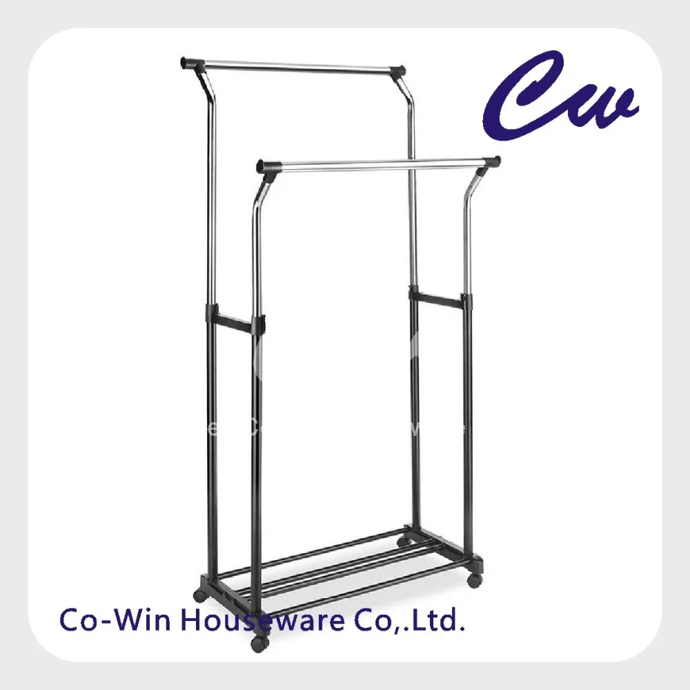 Garment Rack Collapsible Heavyduty Clothing Hanging Rack On Lockable